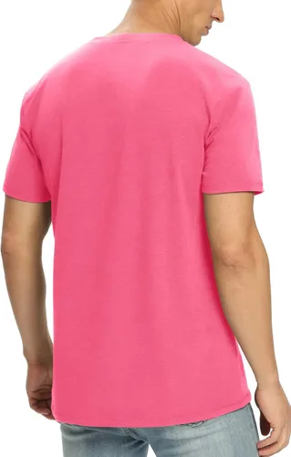 Vista 48 de NITAGUT Camiseta clásica de algodón para hombre con cuello redondo
