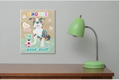 Vista 3 de Stupell Industries Good Stuff - Placa de pared con diseño de perro para mascotas, 10 x 15, multicolor