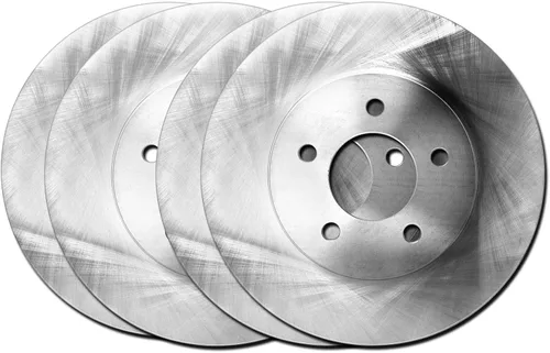Vista 20 de Hart Brakes Kit de frenos y rotores traseros delanteros Pastillas de freno delanteras y traseras Rotores y pastillas de freno Pastillas