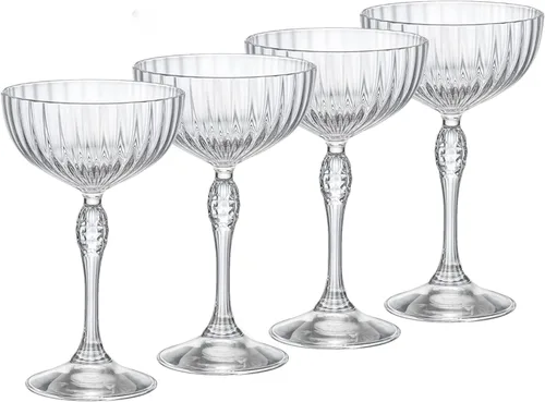 Vista 10 de Bormioli Rocco America '20s Copas Pequeñas de Martini de 5.25 oz, Transparentes, Juego de 4