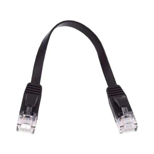 Vista 10 de cablecc Cable de red Cat 6 RJ45 UTP Cable Ethernet plano ultra delgado cable trenzado par cable de conexión para portátil router 7.9 in