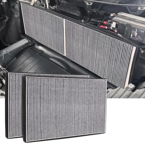 Vista 2 de Filtro de aire de cabina externo para Tesla Model X 2015 2016 2017 2018 2019 2020 Filtro de admisión Actualización de carbón activado de repuesto