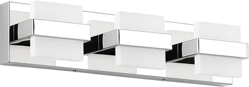 Vista 11 de SOLFART Lámpara de baño cromada de 3 luces, luz de tocador sobre el espejo, lámparas LED modernas, 5 colores de temperatura ajustable moderna