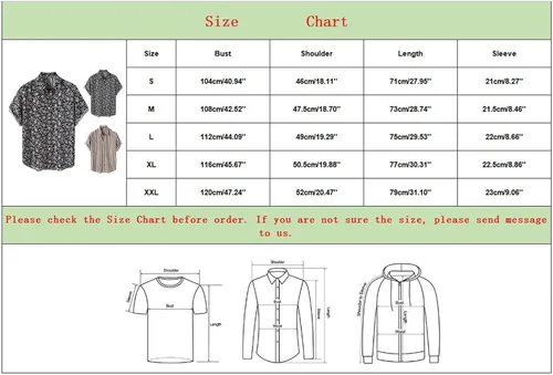Vista 2 de Camisa de moda de primavera para hombre, con cuello vuelta, casual, con botones, manga corta, térmica, larga