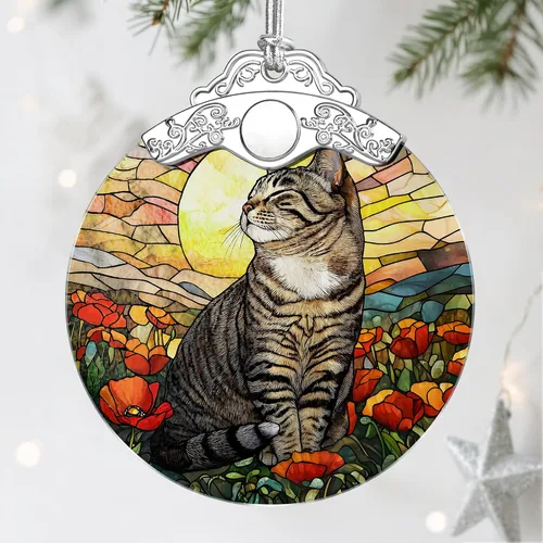 Vista 18 de Jocidea Adorno para perro, adorno colgante de American Staffordshire Terrier – vidrio, Navidad, Acción de Gracias, decoraciones de cumpleaños