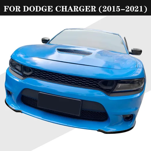 Vista 7 de Hoolcar Protector de parachoques delantero para Dodge Charger SRT 2015-2021, accesorios exteriores, color negro