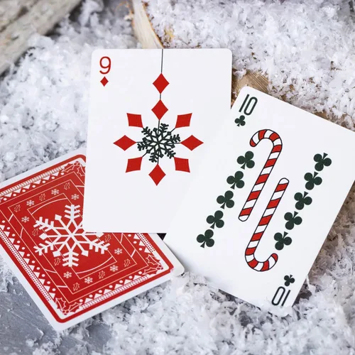 Vista 8 de Naipes de Navidad, bonitos diseños para diversión familiar con libro electrónico de juegos de cartas gratis. Gran regalo de relleno de calcetines