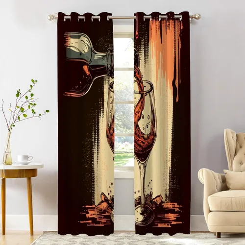 Vista 49 de Shrahala Cortinas de nivel de chakras con mandala beige para ventanas de cocina, paneles de cortina de ventana de mandala multicapa de poliéster