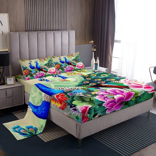 Vista 26 de Juego de sábanas para niños estilo vaquero occidental tamaño individual, juego de ropa de cama con diseño geométrico de cactus, decoración