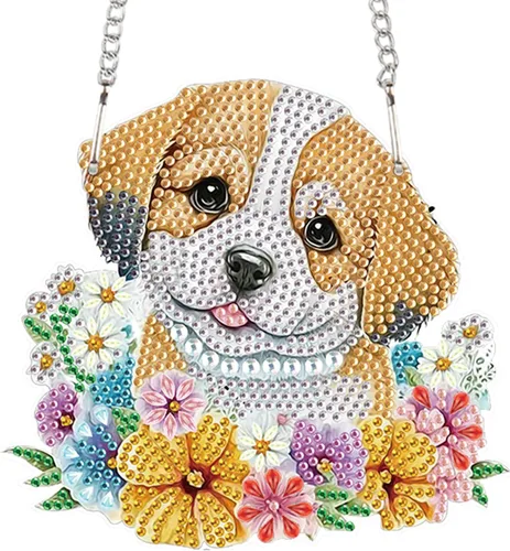 Vista 28 de AiYuanzsh Animal Parrot DIY Kits de Pintura de Arte de Diamante de Acrílico Colgante Pendientes de Arte de Diamante de Rinstone Especialmente