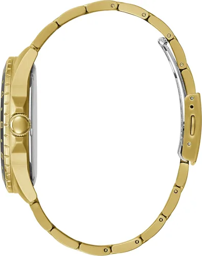 Vista 2 de GUESS US Men's Gold-Tone and Green Sport Watch, one