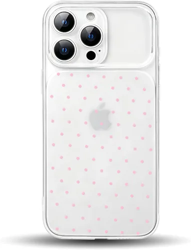 Vista 12 de NITITOP Funda para iPhone 17, diseño de lunares transparentes, color negro