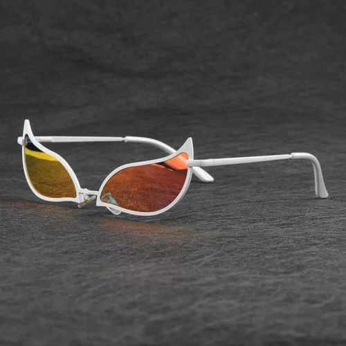 Vista 5 de Donquixote Doflamingo - Gafas de sol de una pieza de anime para Halloween Cosplay