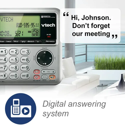Vista 4 de VTech CS6649-2 dect 6.0 Teléfono fijo de 2 teléfonos