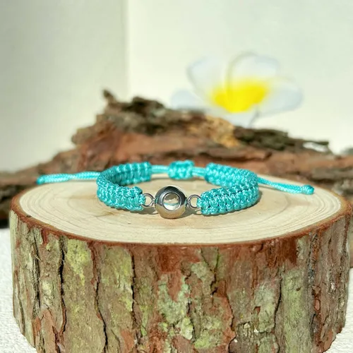 Vista 6 de Smarow Pulseras personalizadas con imagen en el interior, pulsera de proyección de fotos circular, personalizada, fotos, regalos conmemorativos