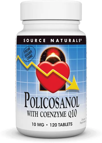Vista 6 de Source Naturals Policosanol con coenzima Q10 10 mg comprimido, 60