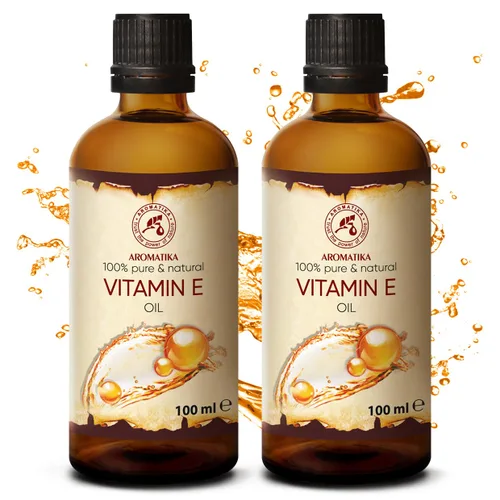 Vista 2 de Aceite de vitamina E 6.8 fl oz - Tocoferol - 100% natural y puro - rico en vitamina E - Aceite antienvejecimiento contra arrugas de todo tipo