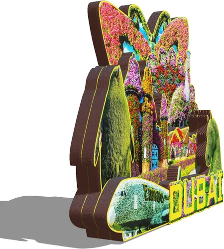 Vista 2 de Imán de madera de Dubai United Arab EMI 3D para nevera, recuerdos coleccionables, decoraciones artesanales hechas a mano