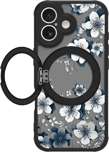 Vista 11 de Funda magnética para iPhone 17 Pro [compatible con MagSafe], bonita funda de moda con estampado de leopardo negro, translúcida, mate, parte trasera