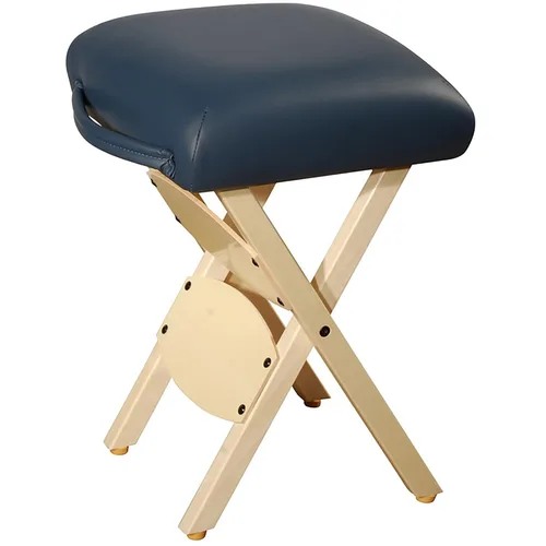 Vista 9 de Master Massage Tables - Taburete de masaje plegable de madera ligero, color negro