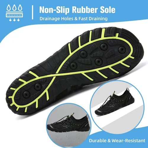 Vista 5 de Mishansha - Zapatos de agua para hombres y mujeres, secado rápido, para natación, buceo, surf, deportes acuáticos, piscina, playa, senderismo, yoga.