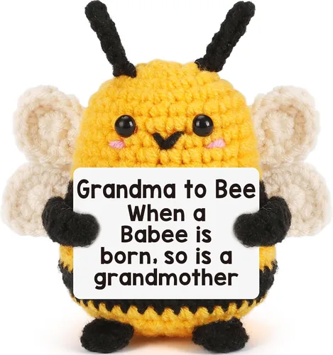 Vista 20 de LEJIAJINW - Regalos para tía para mujer, regalos de cumpleaños para tía de sobrina sobrina, linda abeja de ganchillo hecha a mano, regalo único