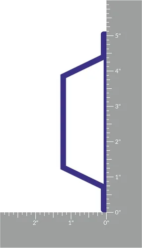 Vista 5 de Manija de puerta de aluminio multiusos, color azul marino, para interiores o exteriores, diseño delgado