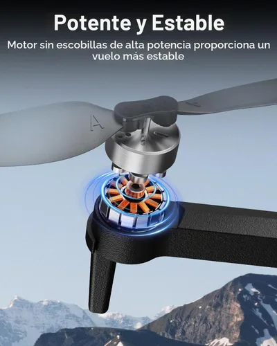 Vista 6 de SIMREX Dron GPS con cámara 4K para adultos, drones de motor sin escobillas para principiantes, WiFi FPV 5G plegable, retorno automático, flujo
