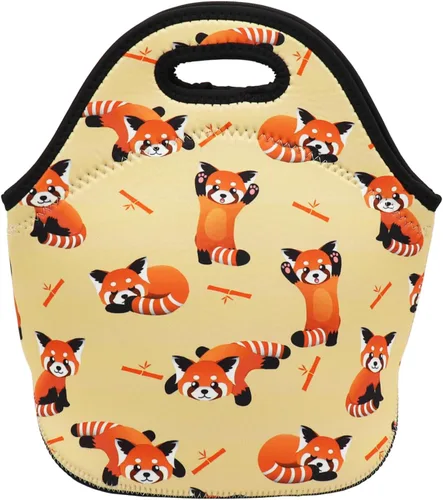 Vista 13 de Bolsa de almuerzo de neopreno aislada para mujeres, hombres, adultos, niños, adolescentes, adolescentes, niñas y niños pequeños