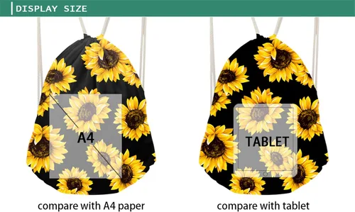 Vista 3 de Kids Gym mochila para niños con cordón, ligera moderna, mochila ligera para niñas con cordón.