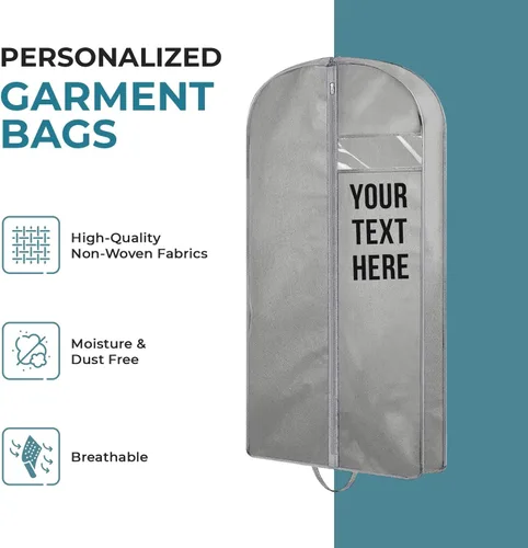 Vista 9 de Personalized Passion Bolsas de ropa para hombres y mujeres, tamaño perfecto de 60 pulgadas, funda de traje para viajes y almacenamiento, bolsa