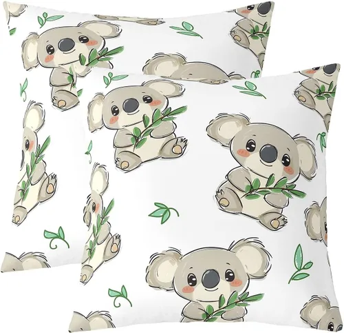 Vista 24 de Feelyou Juego de 2 fundas de almohada de leopardo de 16 x 16 pulgadas, fundas decorativas con estampado de guepardo, decoración del hogar, funda