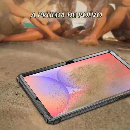 Vista 9 de Fintie Funda a prueba de golpes para Samsung Galaxy Tab S10 Lite/S10 FE/S9 Negro