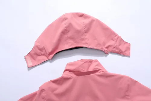 Vista 4 de MOERDENG Chaqueta impermeable para mujer, impermeable, para exteriores, ligera, softshell para senderismo, viajes