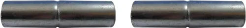 Vista 7 de Valla de enlace de cadena Top Rail Manguito: 1-3/8" X 6" ~ Tubo de hardware de valla de enlace de cadena. Paquete de 2 Galvanizado