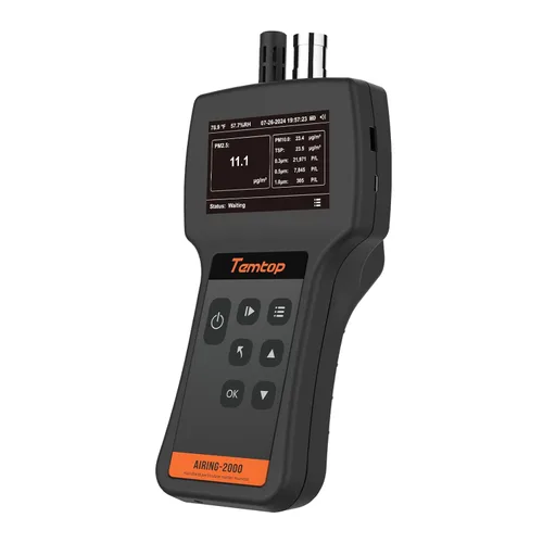 Vista 8 de Temtop Monitor PM2.5 P600, medidor esencial de partículas de aire PM2.5 PM10 probador de calidad del aire para detección de contaminación del aire