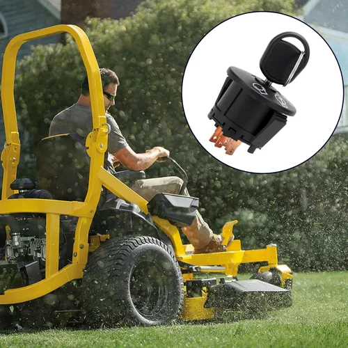 Vista 8 de Interruptor de encendido para Bad Boy con llaves, cortacésped, interruptor de 5 terminales para Craftsman Troy-Bilt MTD Cub Cadet Husqvarna JD AYP