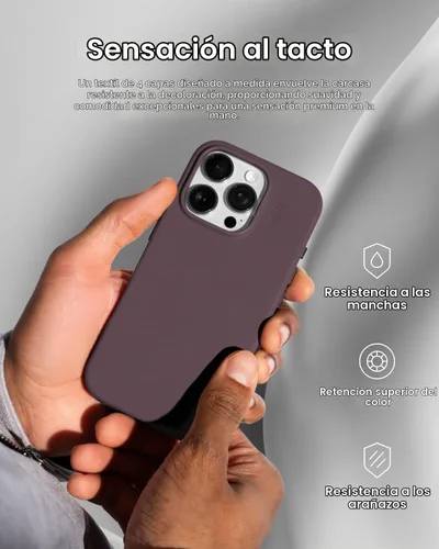 Vista 3 de MOFT Snap Case MOVAS™ para iPhone 16 Pro Max, compatible con MagSafe, funda magnética de cuero vegano premium con sensación suave, color duradero