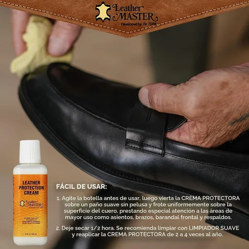 Vista 5 de Leather Masters, crema protectora de pieles, 250 ml