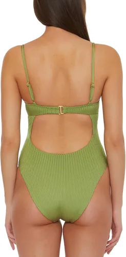 Vista 2 de ISABELLA ROSE Traje de baño estándar de una pieza con maillot de pierna alta de Queensland para mujer