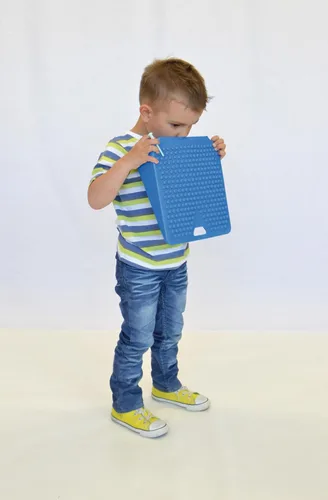 Vista 7 de Gymnic Movin 'Sit Jr. Asiento inflable, Color Azul.