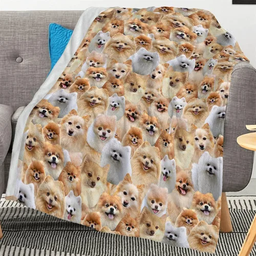 Vista 22 de Manta con estampado Airedale Terrier – Manta con estampado de animales divertidos para amantes de los perros y cachorros, regalos Airedale Terrier