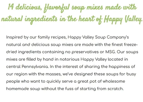 Vista 4 de Happy Valley Soup Company - Cebolla francesa - Mezcla seca - Sirve 8