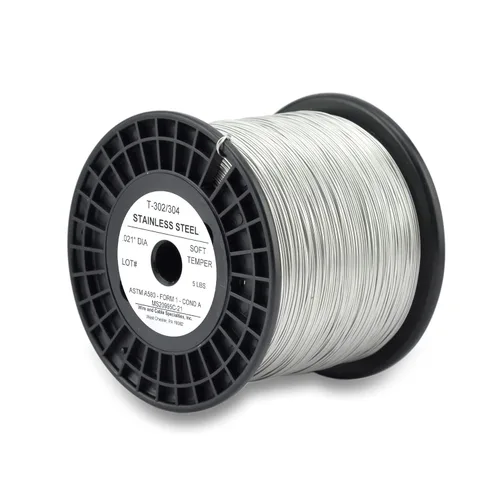 Vista 23 de Alambre de bloqueo, T302/304 de acero inoxidable, NASM20995, MS20995C, ASTM A580 Cond A, AMS5697, 0.020 pulg (0.51 mm), 1 lb (0.45 kg) Lata