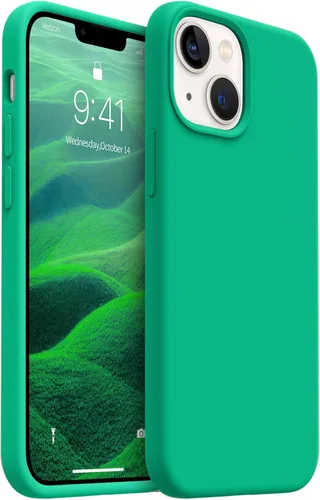 Vista 11 de AOTESIER Funda magnética para iPhone 13 Mini, compatible con MagSafe, protección militar a prueba de golpes, funda de silicona con forro