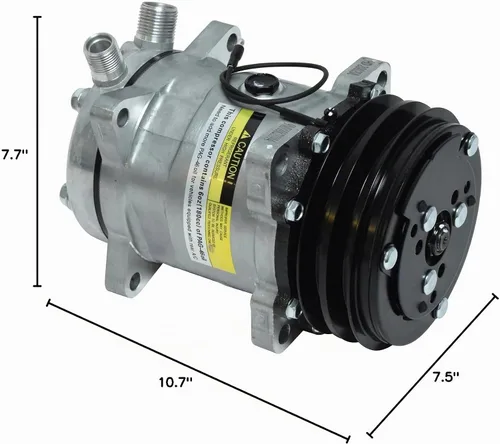 Vista 6 de GREEN Compresor universal A/C con 2PK embrague SD508 Estilo 5H14 R134A V Cinturón - Línea Premium