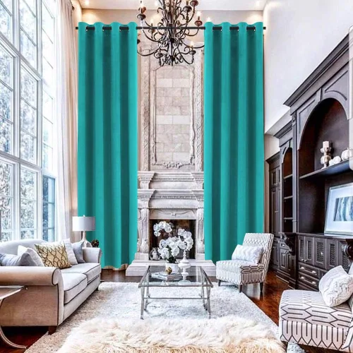 Vista 30 de Cortinas de lujo suaves de terciopelo extra largas, colección de franela hecha a medida Multicolor