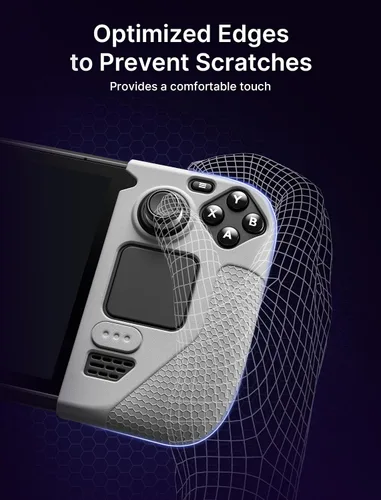 Vista 4 de JSAUX Silicone Grip Protection Case for Steam Deck OLED and Steam Deck LCD, Steam Deck Grip, Steam Deck GripSkin, GripArmor Silicone Sleeve Set