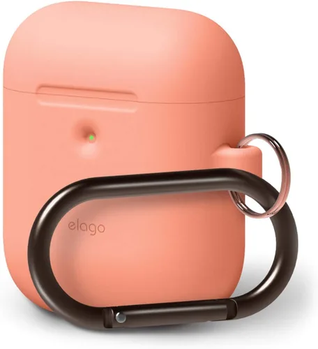 Vista 14 de elago Funda de silicona con llavero para AirPods 2 Menta suave