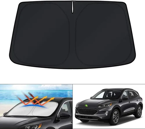 Vista 38 de KUST Parasol para parabrisas para BMW X1 F48 2016, 2017, 2018, 2019, 2020, 2021, 2022, accesorios de ajuste personalizado, parasol plegable